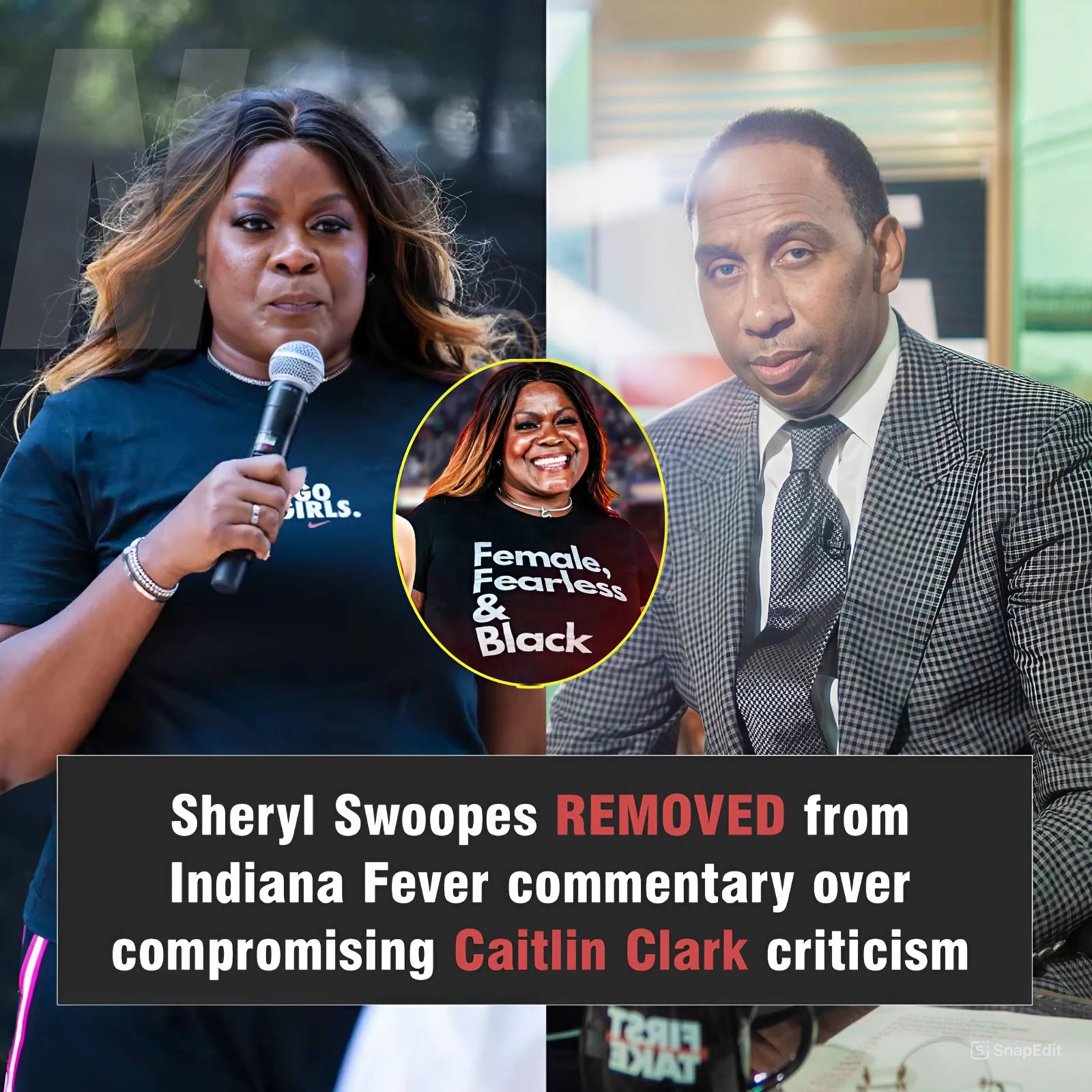 BREAKING: WNBA legend Sheryl Swoopes ‘was removed’ from Indiana Fever commentary over compromising Caitlin Clark criticism, claims Stephen A. Smith